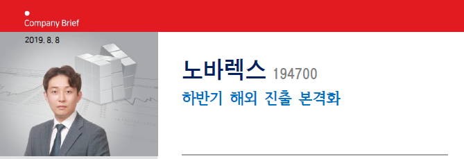  #노바렉스 194700 하반기 해외 진출 본격화    #관련주 #주가