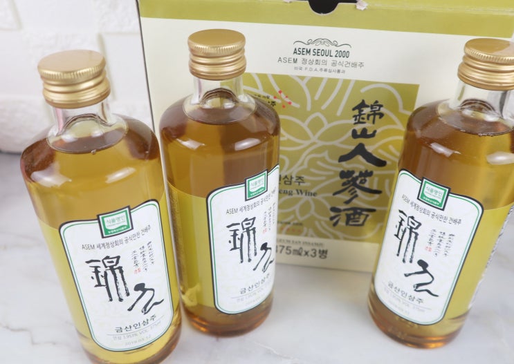  금산 인삼주 아시나요? 선물용으로도 좋네요~*^^*