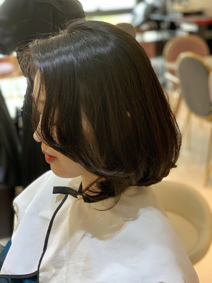  새롬동미용실 강태리 단발머리 C컬 셋팅펌