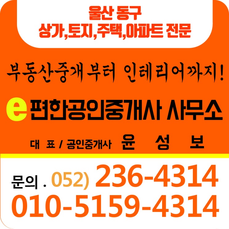  [급매] 울산 전하 e편한세상 1단지 인테리어 조망 굿! (107)