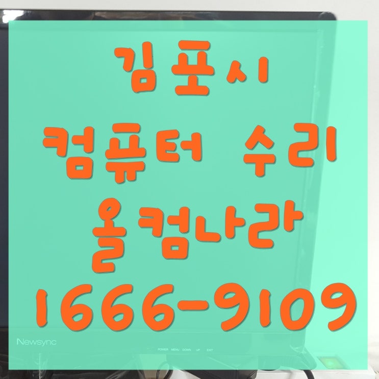 김포시 컴퓨터 수리 바이러스 출장 방문 윈도우 재설치 정품인증 AS