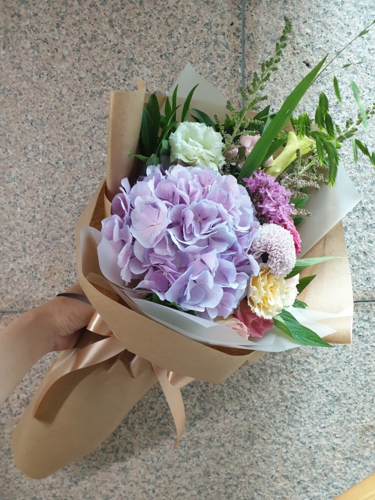  [명동꽃집, 을지로입구꽃집]에리카 플라워에서 만든 풍성한 수국 꽃다발