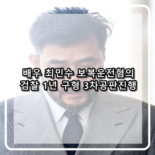  보복운전 혐의 검찰 최민수에 징역 1년 구형 최민수 팬으로서 안타깝다