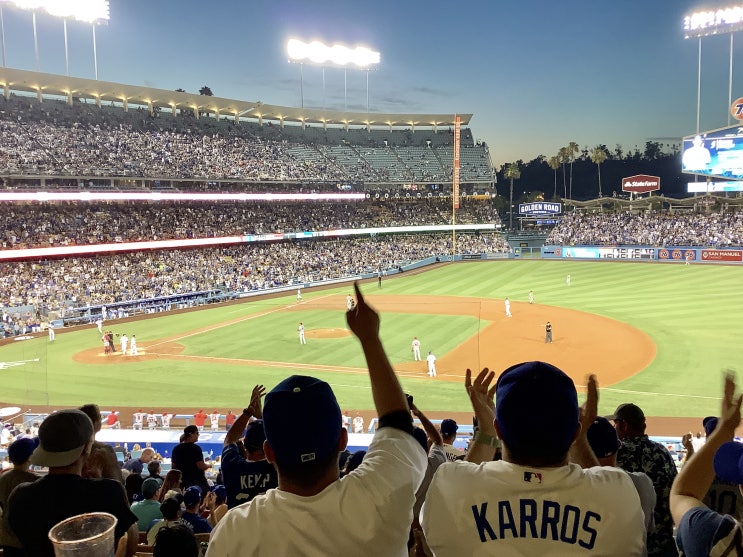  [미국 서부 태평양지역 여행/스포츠 직관] Dodger Stadium 다저스 스태디움에서 LA 다저스 야구경기 직관 후기! 세인트 루이스 카디널스를 상대로 8:0 압승을 거두다