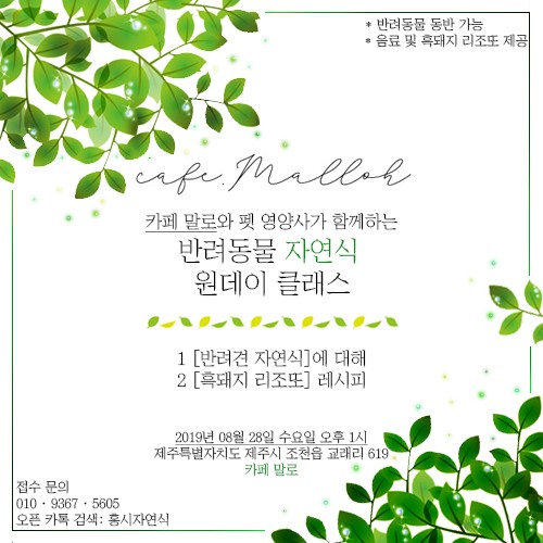  [반려동물 자연식 특별 원데이클래스] 강아지 자연식 만들기 제주도편 안내_07
