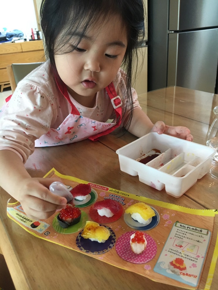  엄마표놀이 아이와함께 요리놀이 요리왕루피 가루쿡 초밥만들기, 팬더도시락 만들기