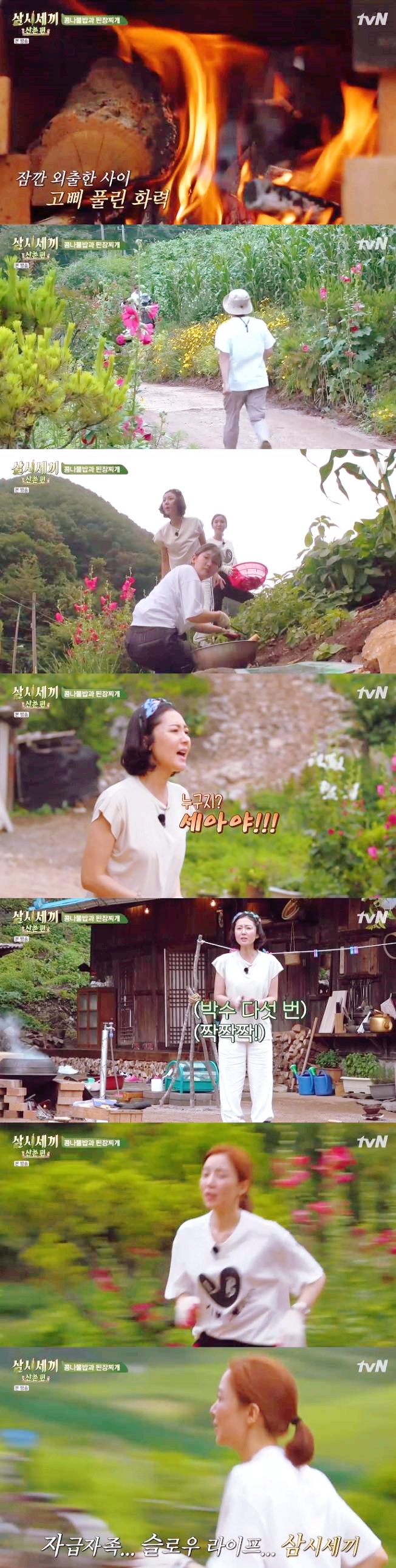  머슴밥 하는 염정아 '삼시세끼' 이서진 차승원과 다르다..염정아.윤세아.박소담의 반전 시골살이 [어제TV]