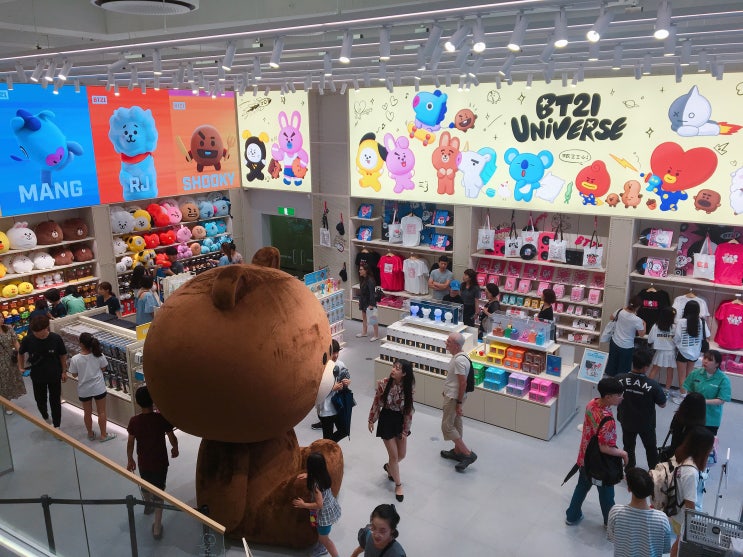  강남역 라인프렌즈 스토어 방문후기 BT21 굿즈