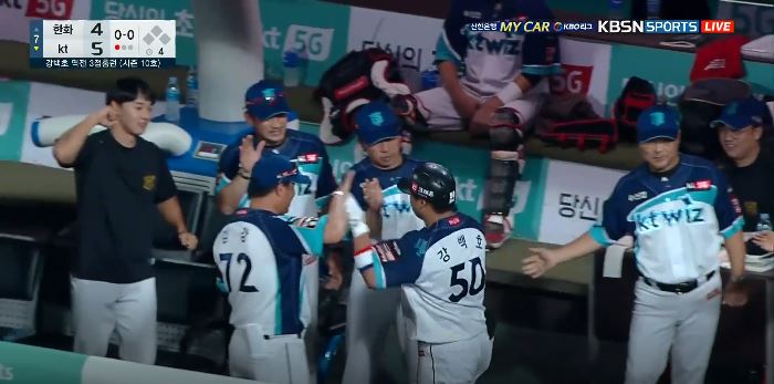  4타점 대활약, 강백호의 귀환