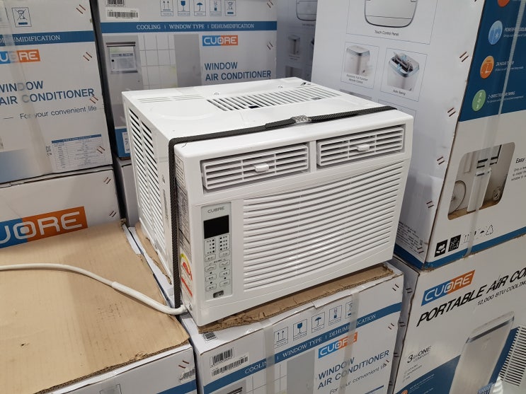  코스트코 8월할인상품 다양하고 창문형 에어컨 팔고 있네요