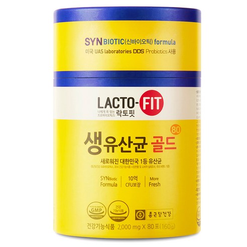  락토핏 생유산균 골드 80포, 160g, 1개