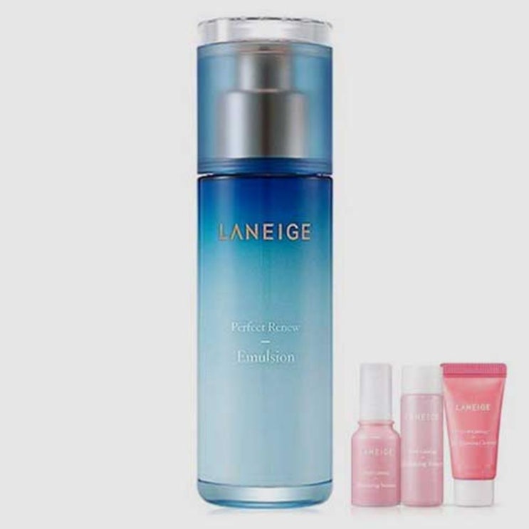  라네즈 퍼펙트 리뉴 에멀젼 100ml + 프레시카밍 3종 기초세트, 1세트 (25,200원)