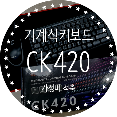 적축 기계식 키보드 CK420 vs 로지텍 사무실키보드 비교 리뷰