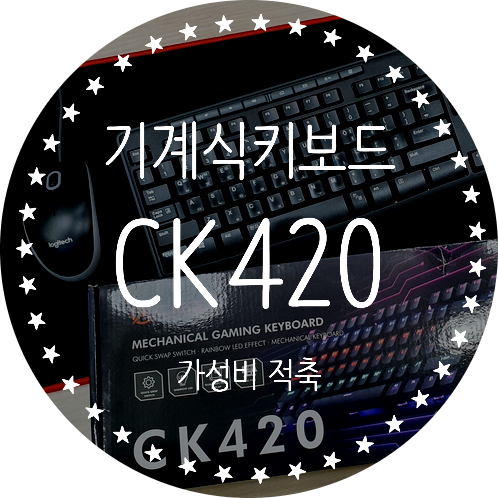  적축 기계식 키보드 CK420 vs 로지텍 사무실키보드 비교 리뷰