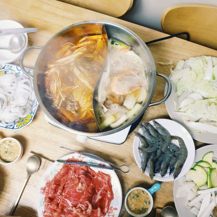  집에서 훠궈 만들기: 훠궈소스, 땅콩버터 필수(즈마장 레시피 쉽게 즈마장 만드는법), 이금기 훠궈소스 후기