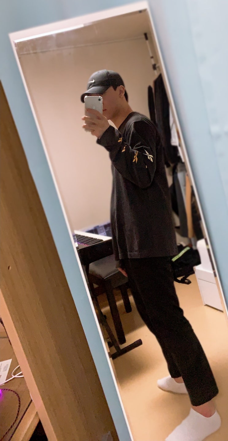  [리복X커버낫 롱 슬리브 티셔츠] CV LONG SLEEVES COAL