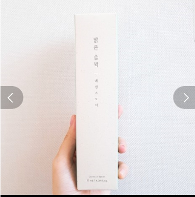  맑은 솔싹 에센스 토너 100%비건 피부 진정에 추천