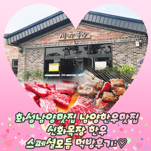  화성남양맛집 남양한우맛집 신화목장 한우 스페셜모듬 먹방후기: