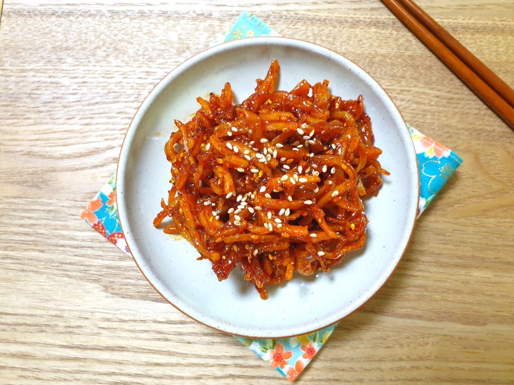  백종원 진미채볶음 매콤달달 맛있게~