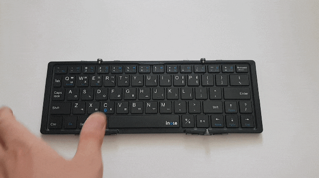  블루투스 X-Folding Triple Pro 접이식 키보드 휴대용 내돈 주고 산 솔직 후기 (아이노트, Inote, 폴딩 트리플, 블루투스 키보드, 가성비, 멀티페어링)