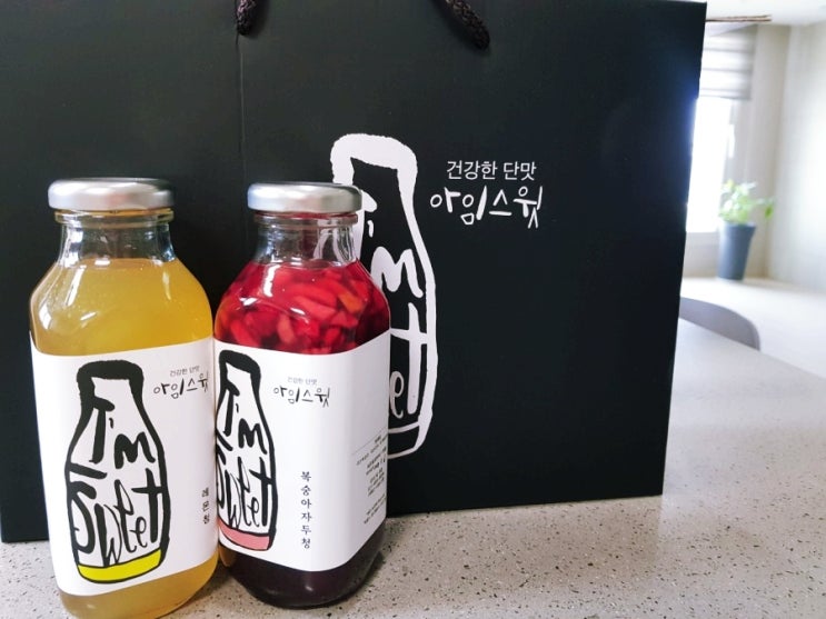  아임스윗 수제 레몬청&복숭아자두청(추석 수제청 단체선물)