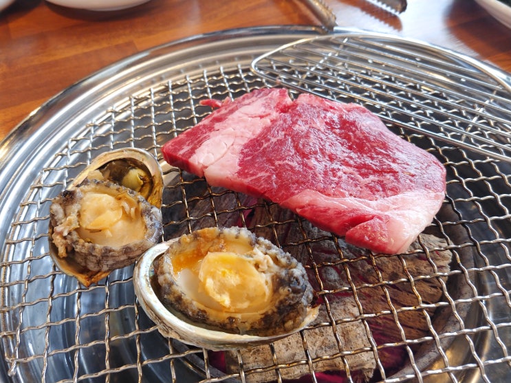  하단 고기집 노적봉숯불구이 소고기 먹어봐