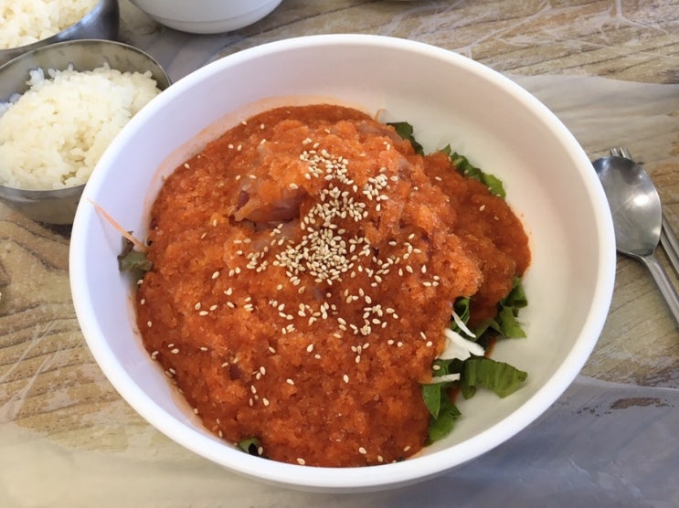  삼척 장호항 맛집 영기횟집 메뉴판과 물회 회덮밥 솔직한 후기