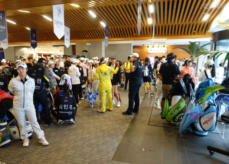  [g골프포토]LPGA 투어 제주 삼다수 마스터스를 최종일 경기를 중단시킨 제주도 강풍과 폭우