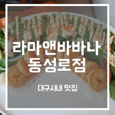  [대구시내맛집]라마앤바바나 동성로점, 동성로데이트로 좋은 인도음식 맛집