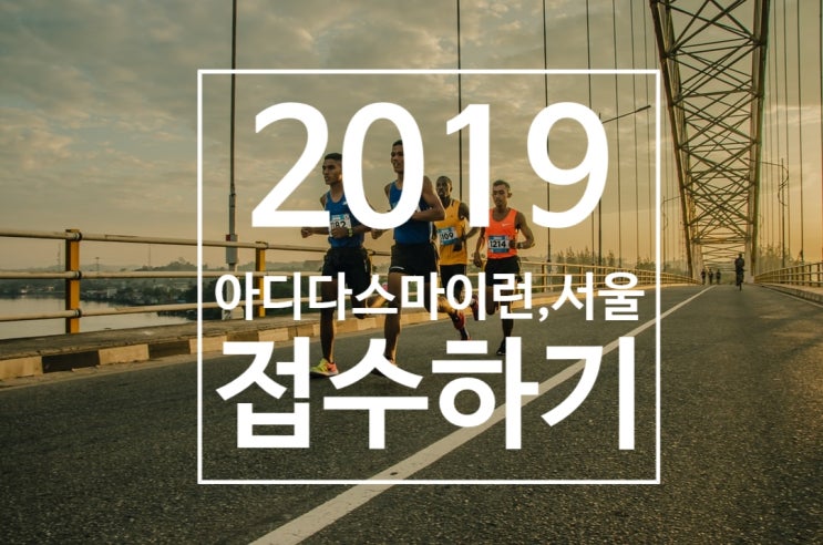 2019 아디다스 마이런 서울 마라톤 10km 신청완료 ! (접수마감)