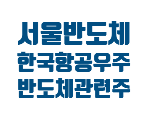  서울반도체 | 한국항공우주 | 주가 주식 전망 | 투자 시 주의점 | 반도체 관련주