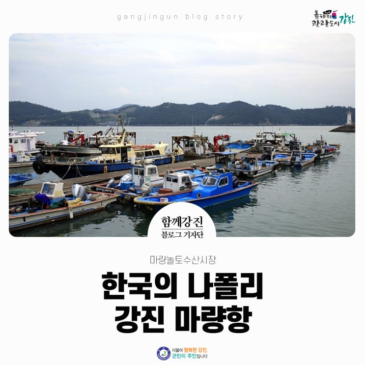 마량놀토수산시장.. 한국의 나폴리 강진 마량항