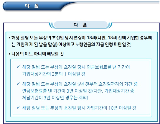 국민연금법에 의한 연금급여의 종류 및 내용 국민연금법에 의한 연금급여의 종류 및 내용