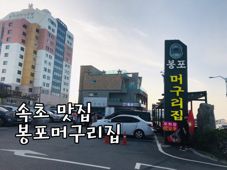 속초 맛집, 전망 좋은 봉포머구리집 대기시간, 주차, 포장