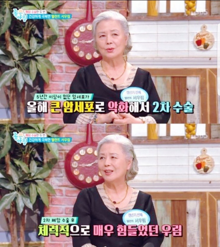  [단독] 서우림 "지난 3월, 2차 폐암 수술..지금은 건강해요" 배우 서우림 (전화 인터뷰)