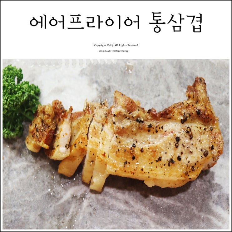 스텐 에어프라이어 통삼겹 요리 육즙폭발 레시피 공개해요! (feat. 디디오랩)