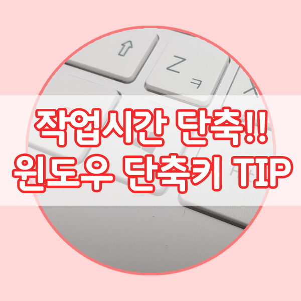  윈도우 단축키!! 누구나 쓸 수 있지만 모르고 있는 꿀팁!!