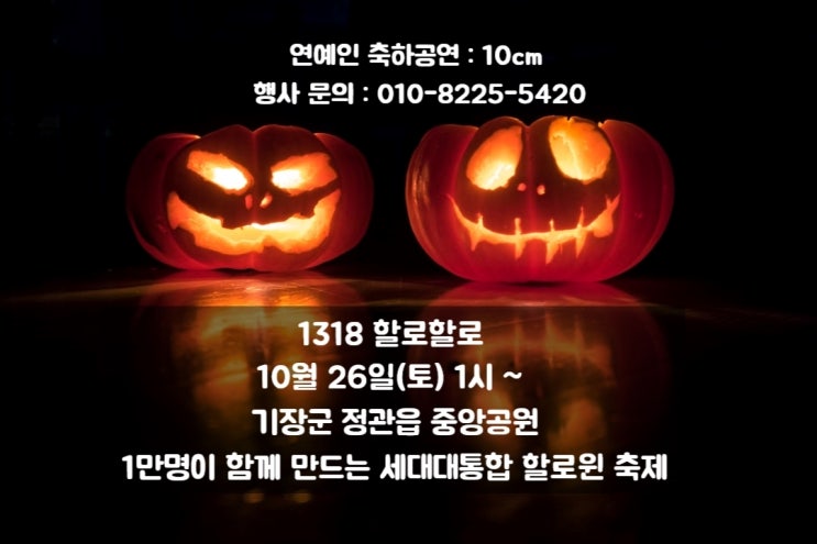  부산 할로윈 축제, 1318 할로할로 일정 안내