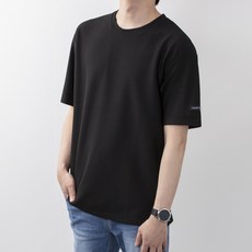  고스트리퍼블릭 남성용 에어 쿨링 트임 오버핏 반팔티셔츠 GT-3149