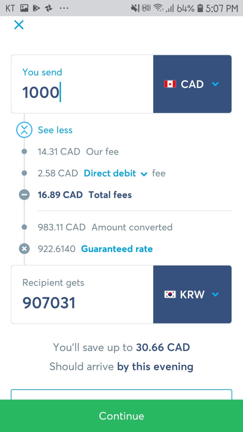 귀국준비:송금하기(캐나다달러->한국돈) : 네이버 블로그