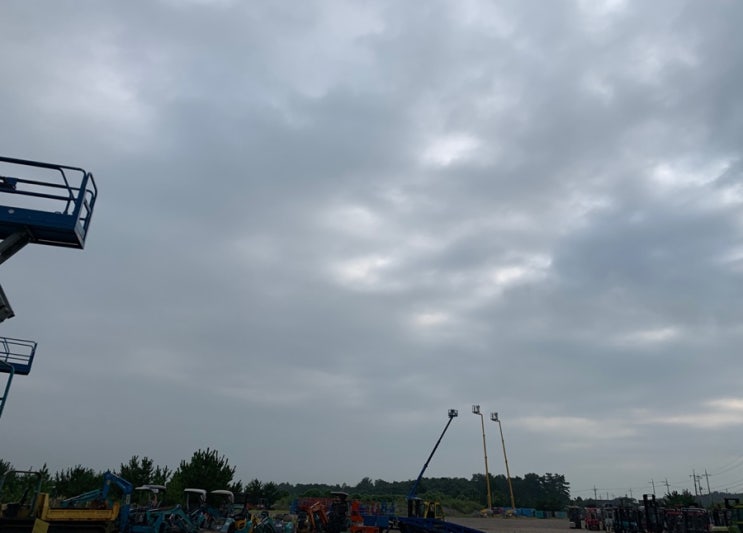  8월13일 ( 당진 흐리고 구름 많음) 장비 판매 시작 !!!! 그리고 인천항 통관 준비