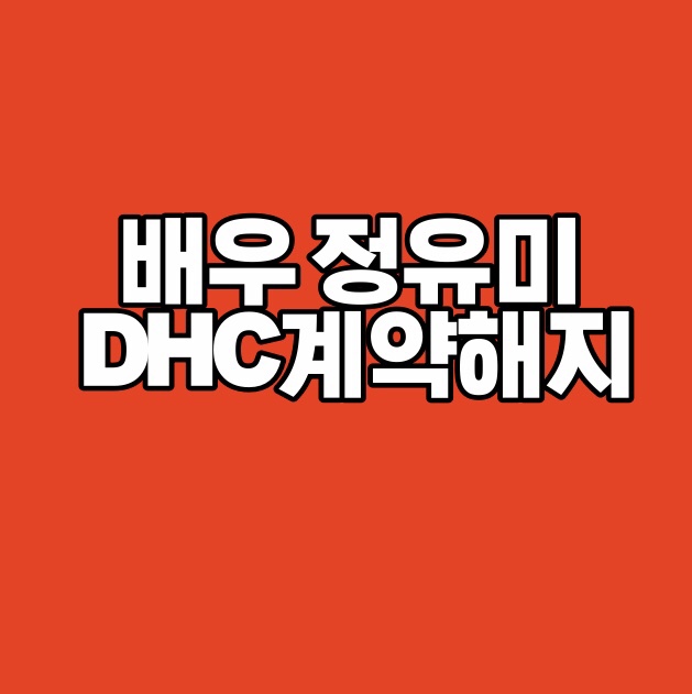  배우 정유미 DHC 계약 해지  정유미 소속사 입장전문