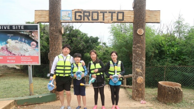  사이판 여름휴가 Grotto 스노우쿨링