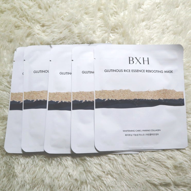  BXH 찹쌀 에센스 리부팅 마스크팩으로 1일 1팩중! #유해성분NO