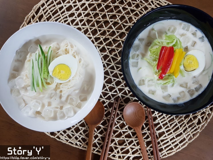  야채면 콩국수 만들기 / 간단 콩국수 만드는법 : 무더운 여름 점심메뉴추천