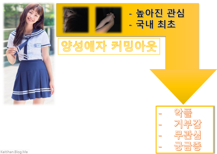 솜혜인의 양성애자(동성애) 커밍아웃 - 높아진 관심으로 뭐라도 하길