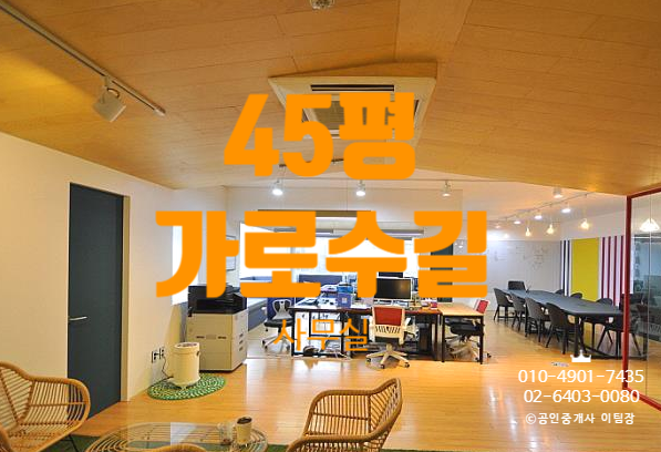  고급스러운 근무환경 WOOD타입, 신사동 가로수길 사무실
