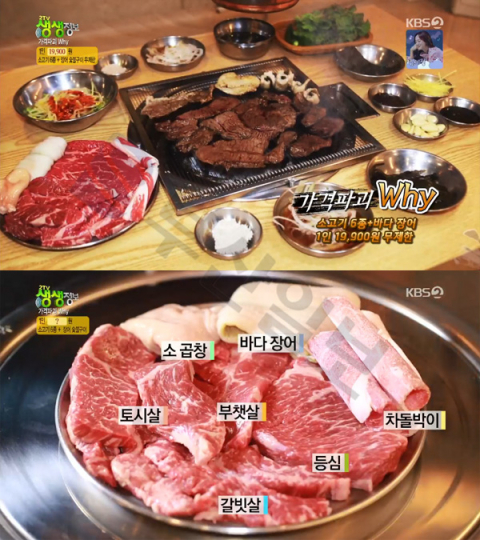 '2TV 저녁 생생정보' 가격파괴Why, 장어훔친소도둑(강릉 교동)…무한리필 19900원 소고기 6종+장어숯불구이(생생정보통 맛집오늘) '2TV 저녁 생생정보' 가격파괴Why, 장어훔친소도둑(강릉 교동)…무한리필 19900원 소고기 6종+장어숯불구이(생생정보통 맛집오늘)