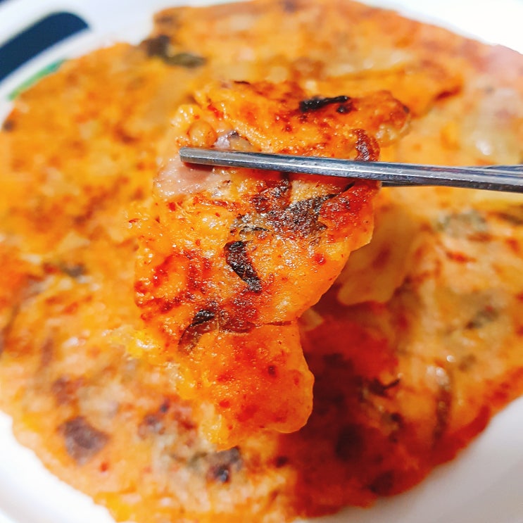  백종원의 김치부침개를 해먹어봤어요
