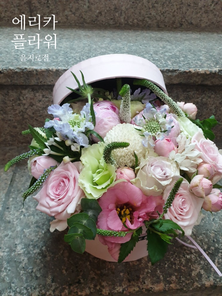  [광화문꽃집, 광화문꽃배달] 사랑하는 와이프에게 배송간 플라워 박스